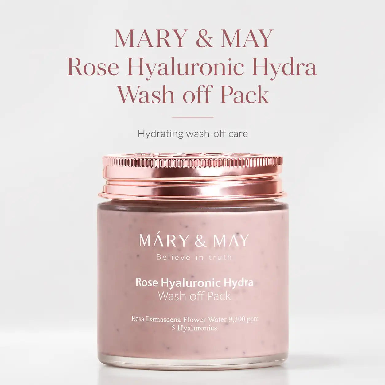 Mary&May Rose Hyaluronic Hydra Wash Off Pack 125g