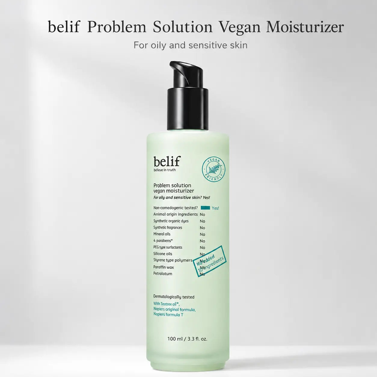 belif Problem Solution Vegan Moisturizer 100ml