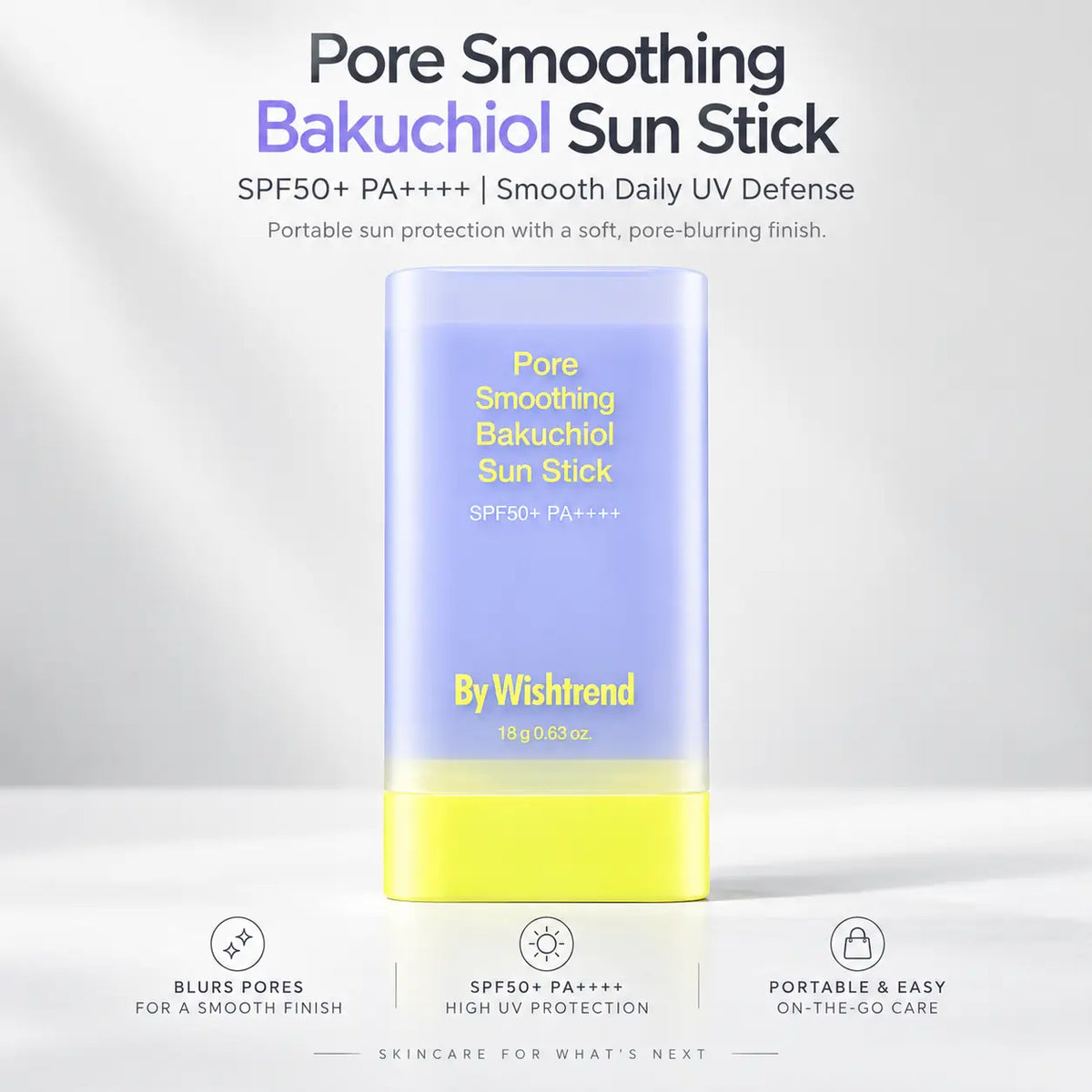 By Wishtrend Pore Smoothing Bakuchiol Sun Stick 18g