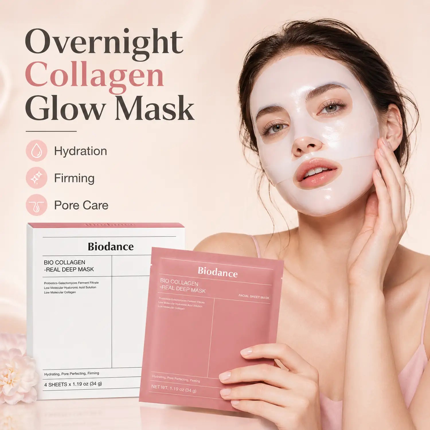 BIODANCE Bio Collagen Real Deep Mask ( 34g 4ea )