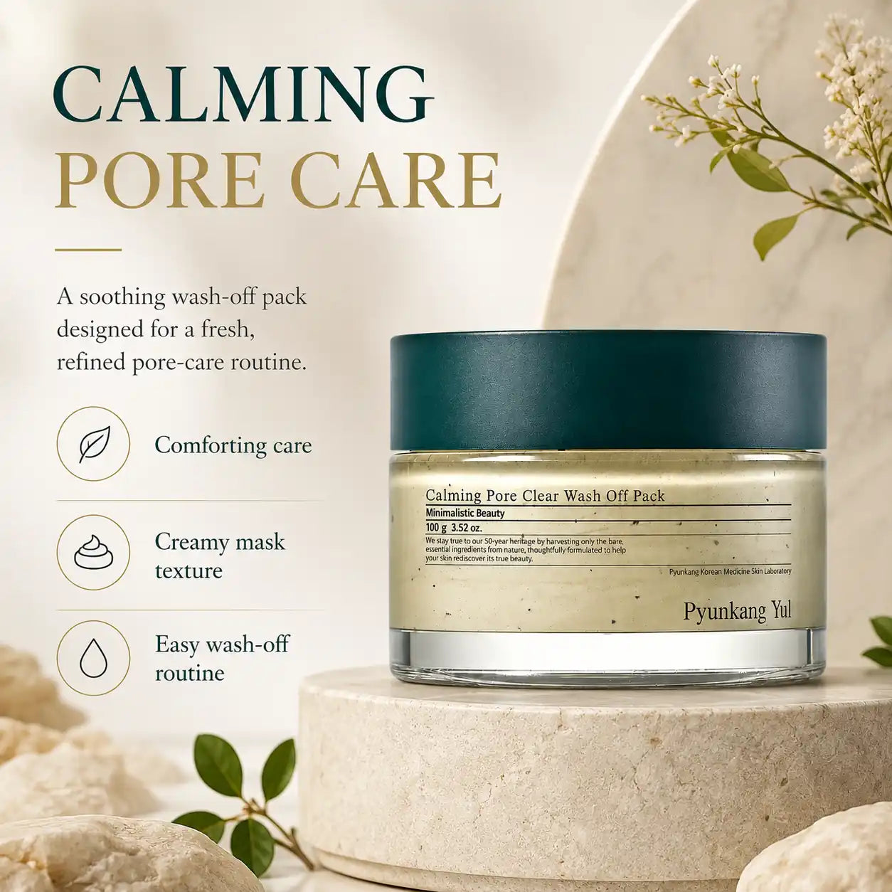 Pyunkang Yul Calming Pore Clear Wash Off Pack 100g