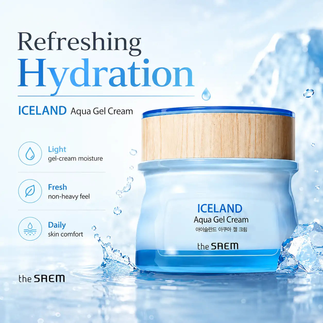 The Saem Iceland Aqua Gel Cream 60ml