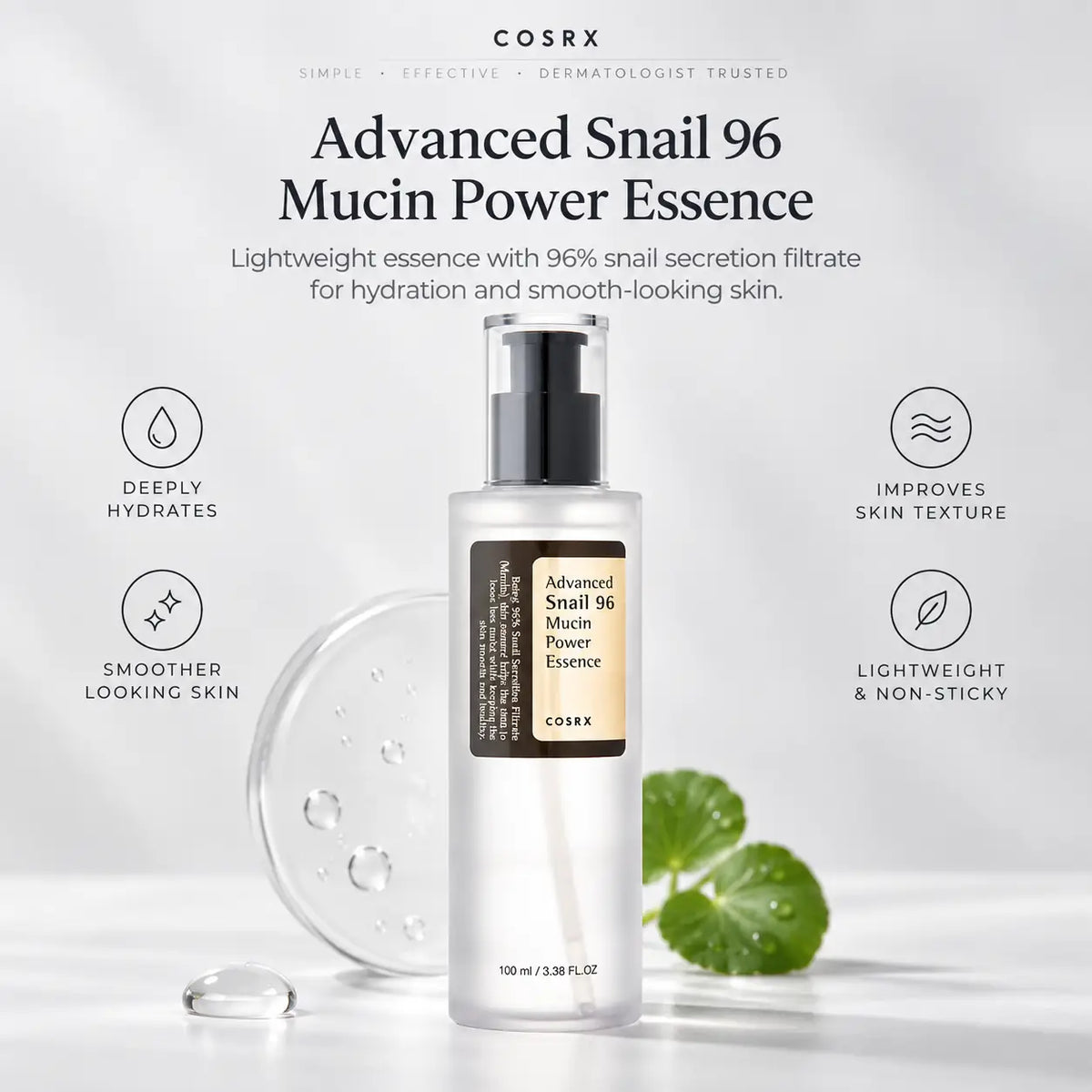 COSRX Advanced Snail 96 Mucin Power Essence Nail Polish Nail Color 100ml