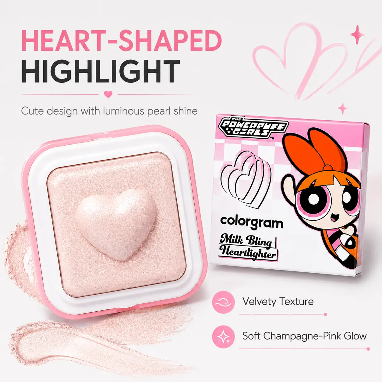 Colorgram Milk Bling Heartlighter 05 Spring Pink Blossom (view 5)