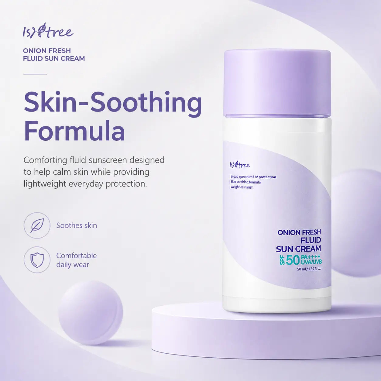 Isntree Onion Fresh Fluid Sun Cream SPF 50ml