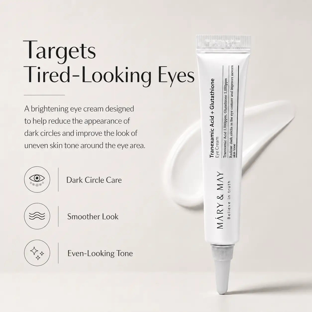 Mary&May Tranexamic Acid+Glutathione Eye Cream Miniature 12g