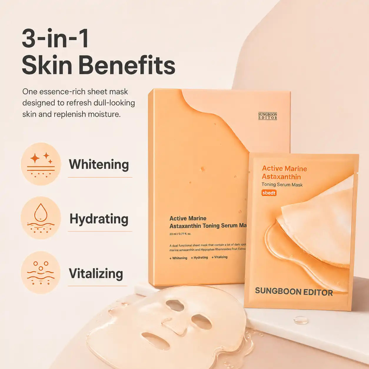 sheet mask essence texture close-up