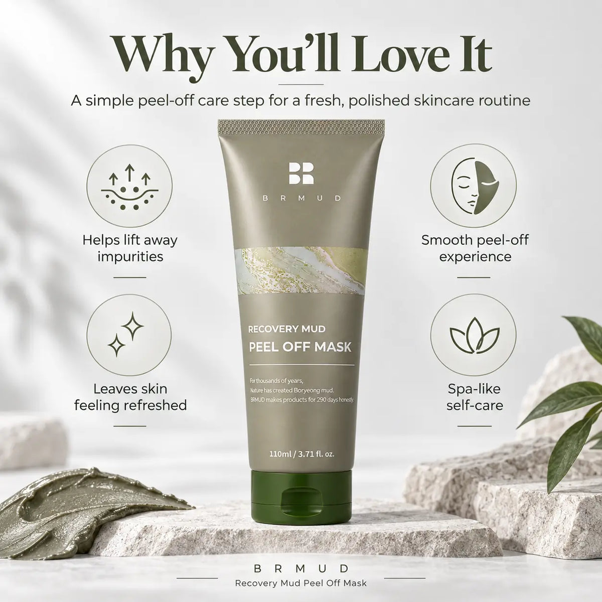 BRMUD Recovery Mud Peel Off Mask 110ml