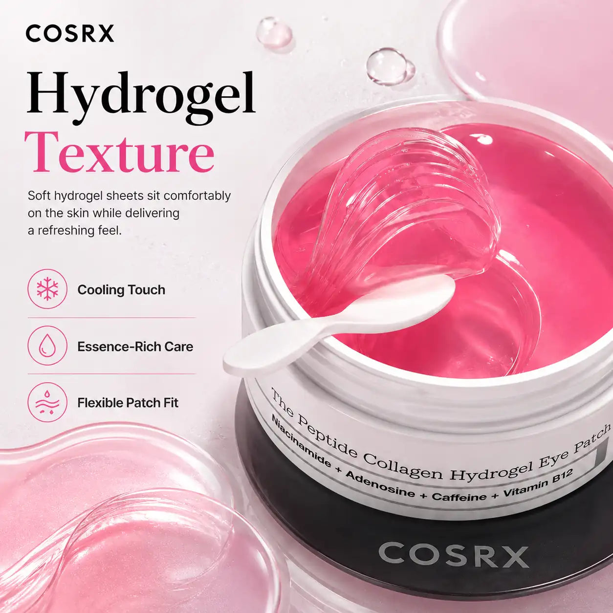 COSRX The Peptide Collagen Hydrogel Eye Patch 60 Patches