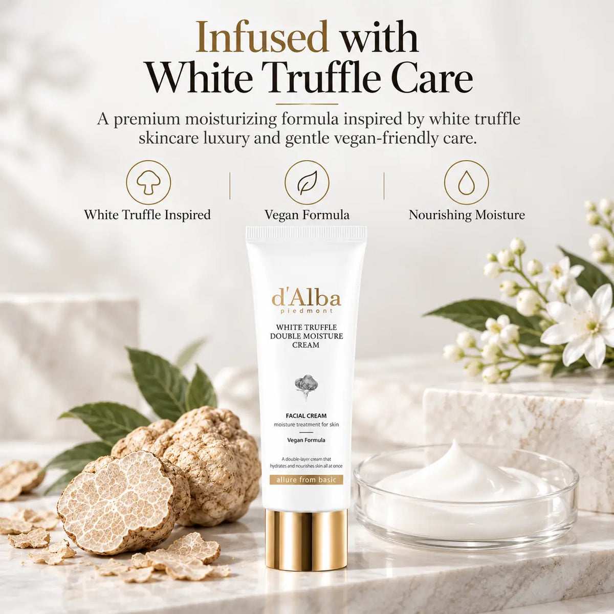 d'Alba White Truffle Double Moisture Cream 60ml