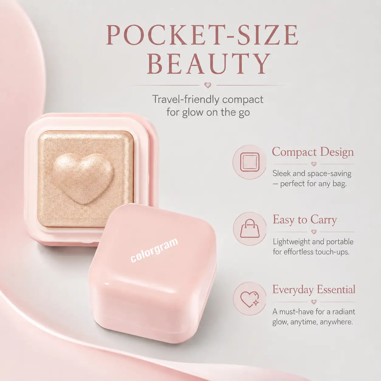 Colorgram Milk Bling Heartlighter 01 Peach Heart (view 7)