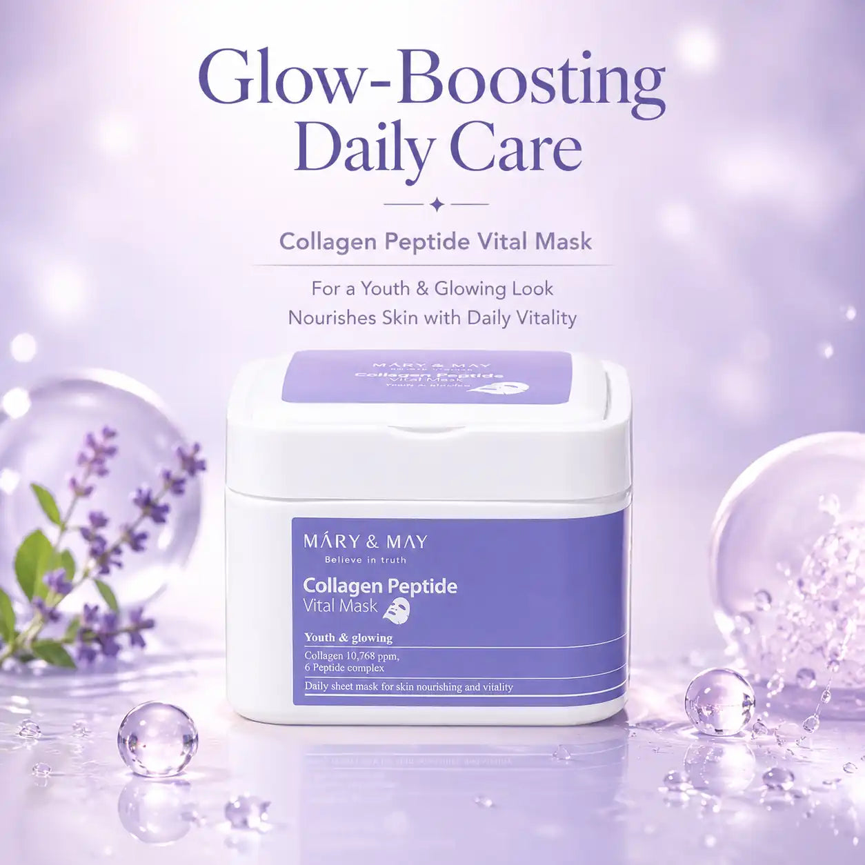 Mary&May Collagen Peptide Vital Mask 30ea 400g
