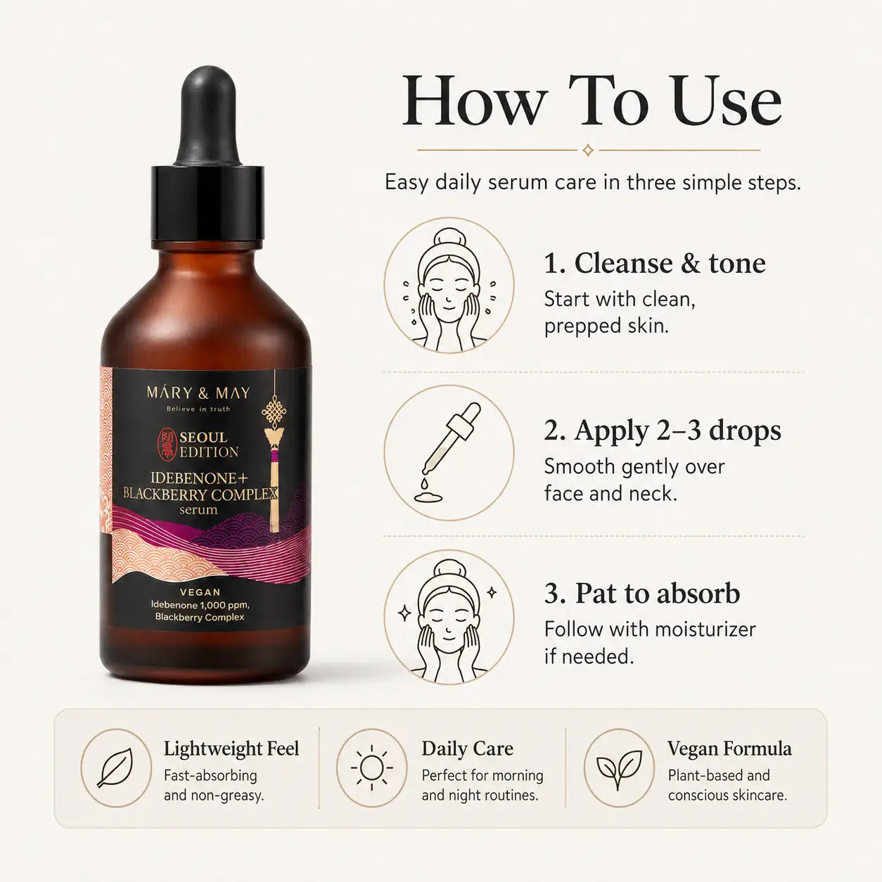 Mary&May Idebenone+Blackberry Complex Serum 80ml