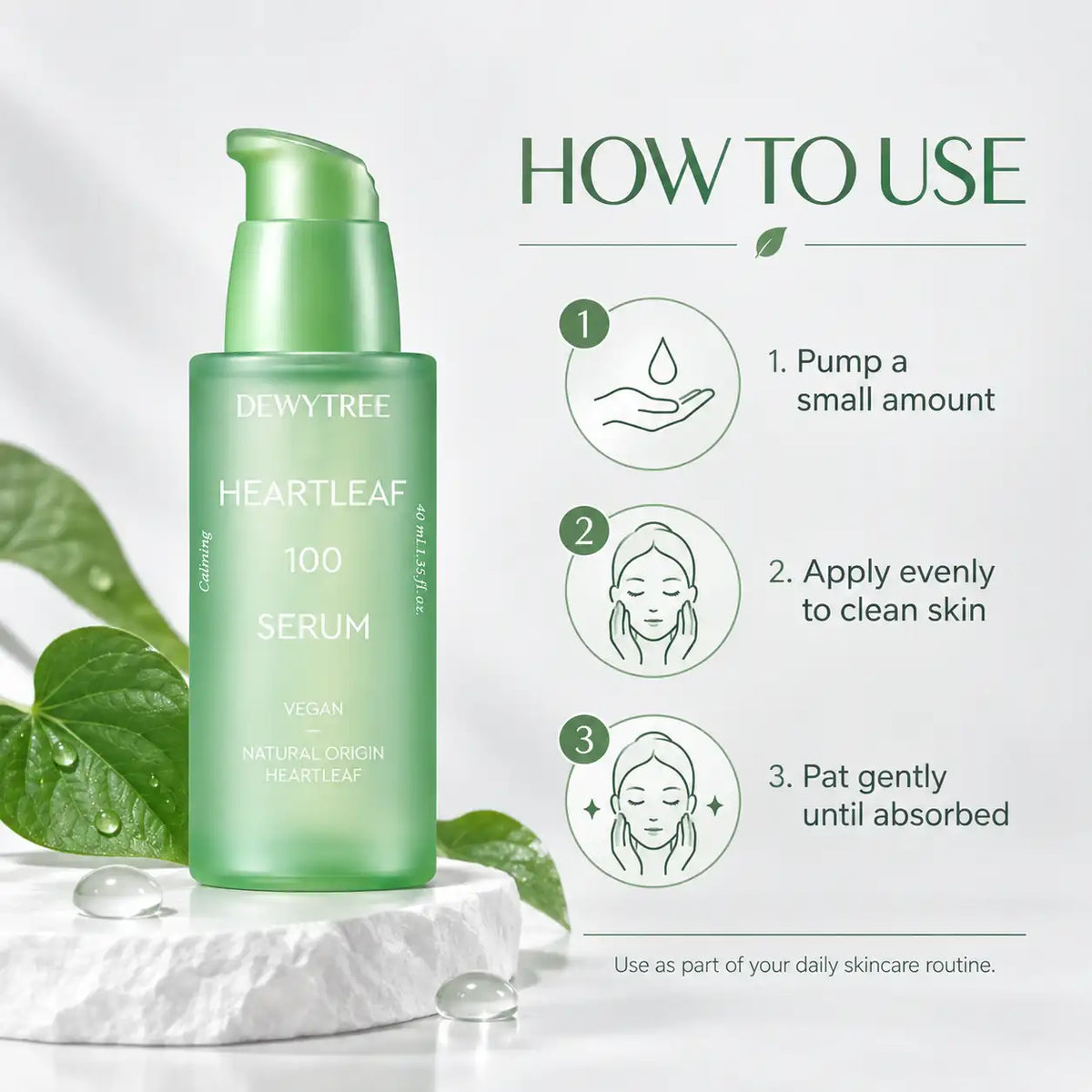 DEWYTREE Heartleaf 100 Serum 40ml