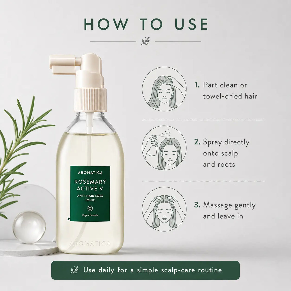 AROMATICA Rosemary Active V Anti Hair Loss Tonic 100ml