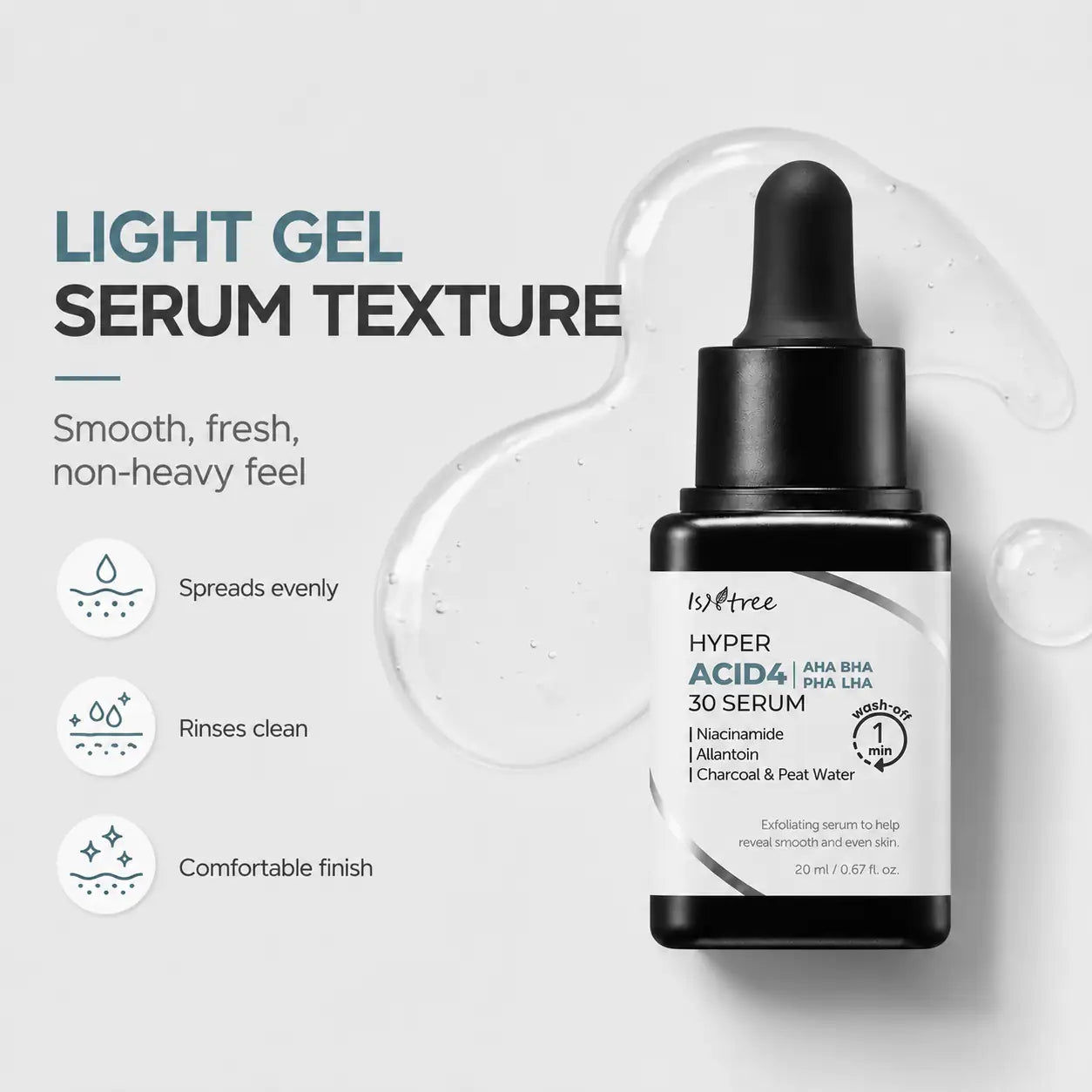 Isntree Hyper ACID4 AHA BHA PHA LHA Serum 20ml