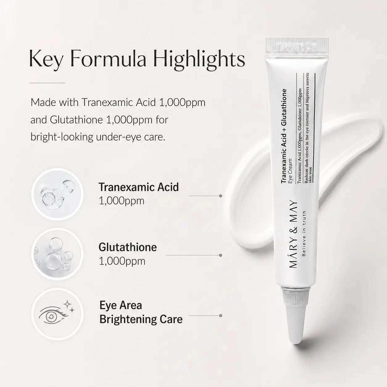 Mary&May Tranexamic Acid+Glutathione Eye Cream Miniature 12g
