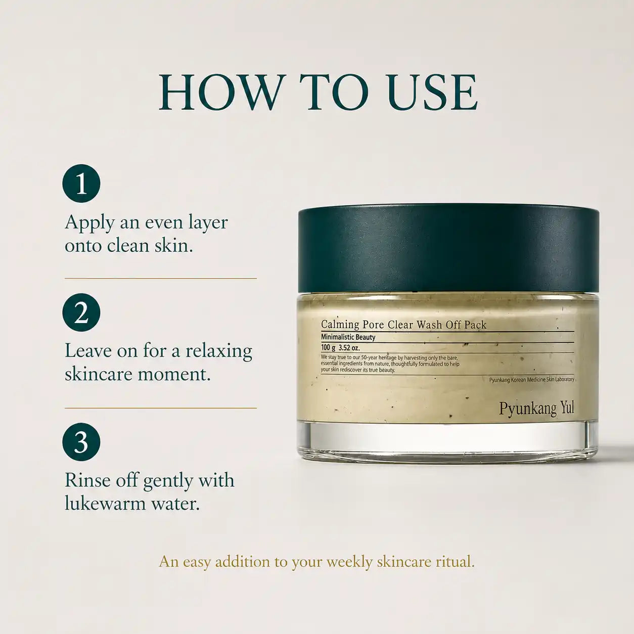 Pyunkang Yul Calming Pore Clear Wash Off Pack 100g
