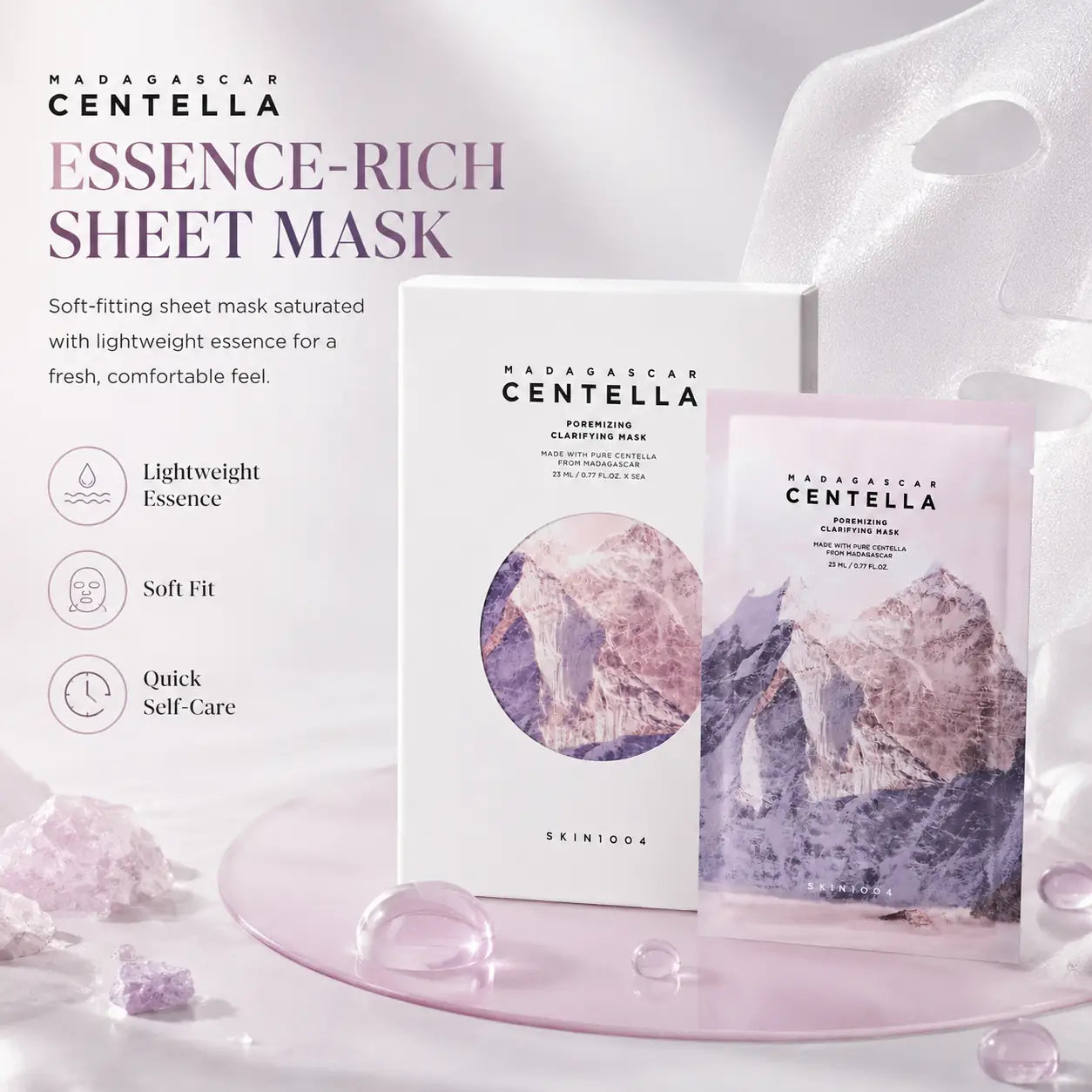 SKIN1004 Madagascar Centella Poremizing Clarifying Mask 5EA