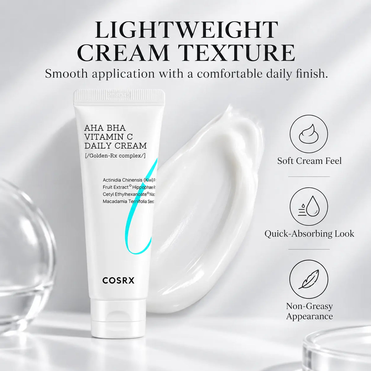 COSRX Refresh AHA BHA Vitamin C Daily Cream 50ml