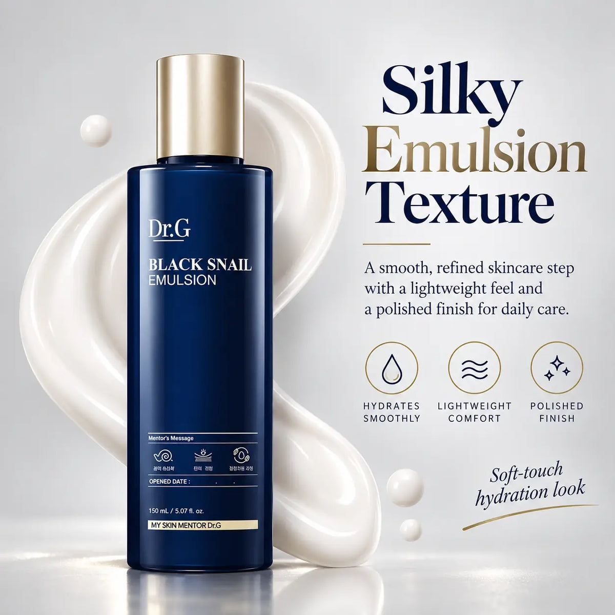 Dr.G Black Snail Emulsion Nail Polish Nail Color 150ml