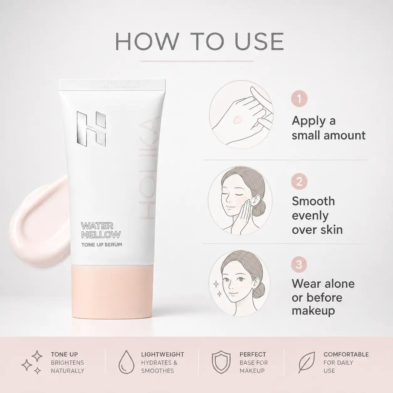 Holika Holika Water Mellow Tone Up Serum 60ml
