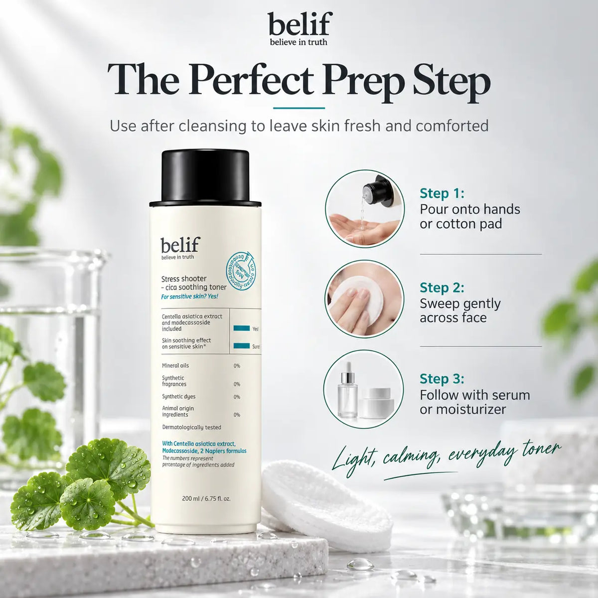 belif Stress Shooter Cica Soothing Toner 200ml