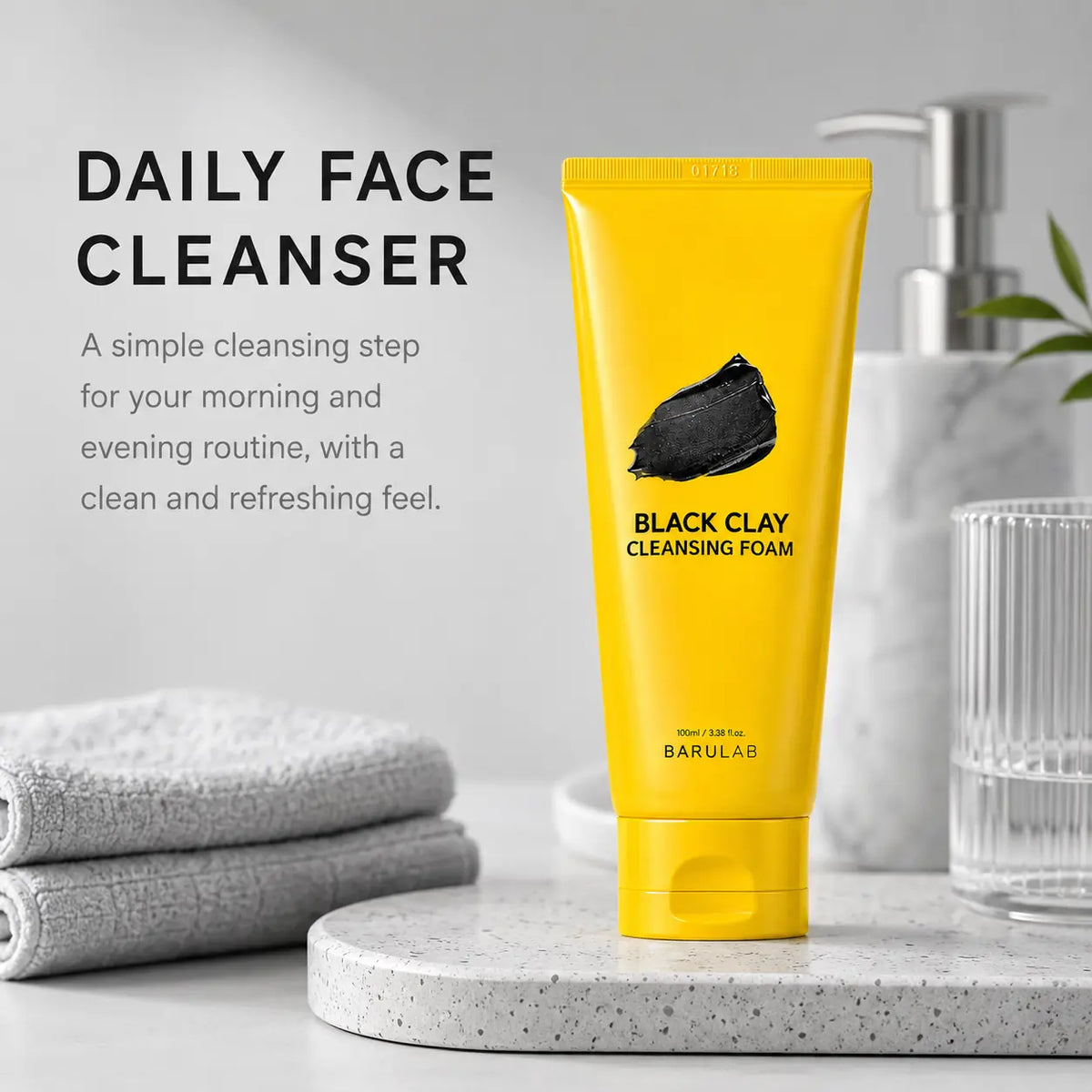 BARULAB Black Clay Cleansing Foam 100ml
