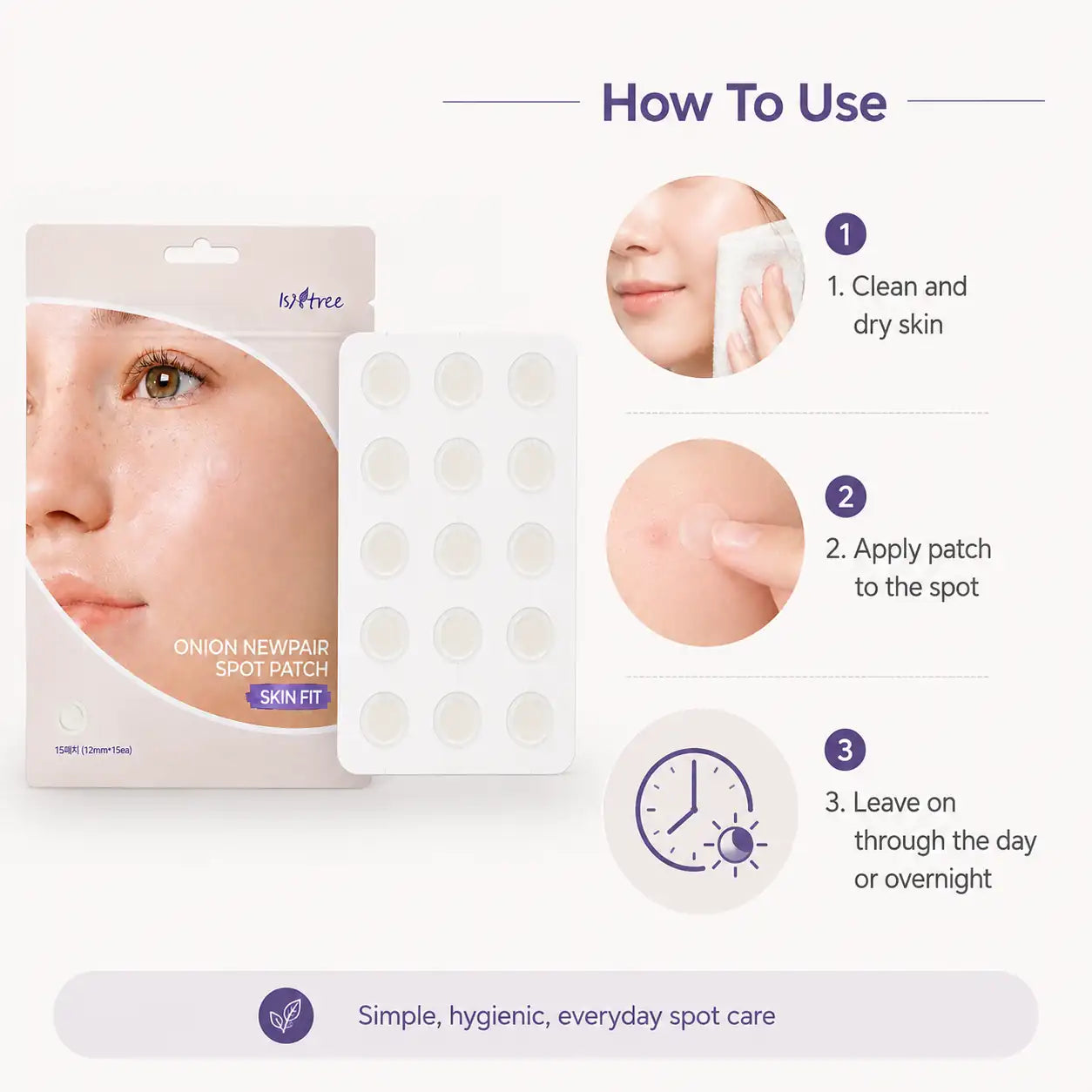 Isntree Onion Newpair Spot Patch Skin Fit 15 Patches