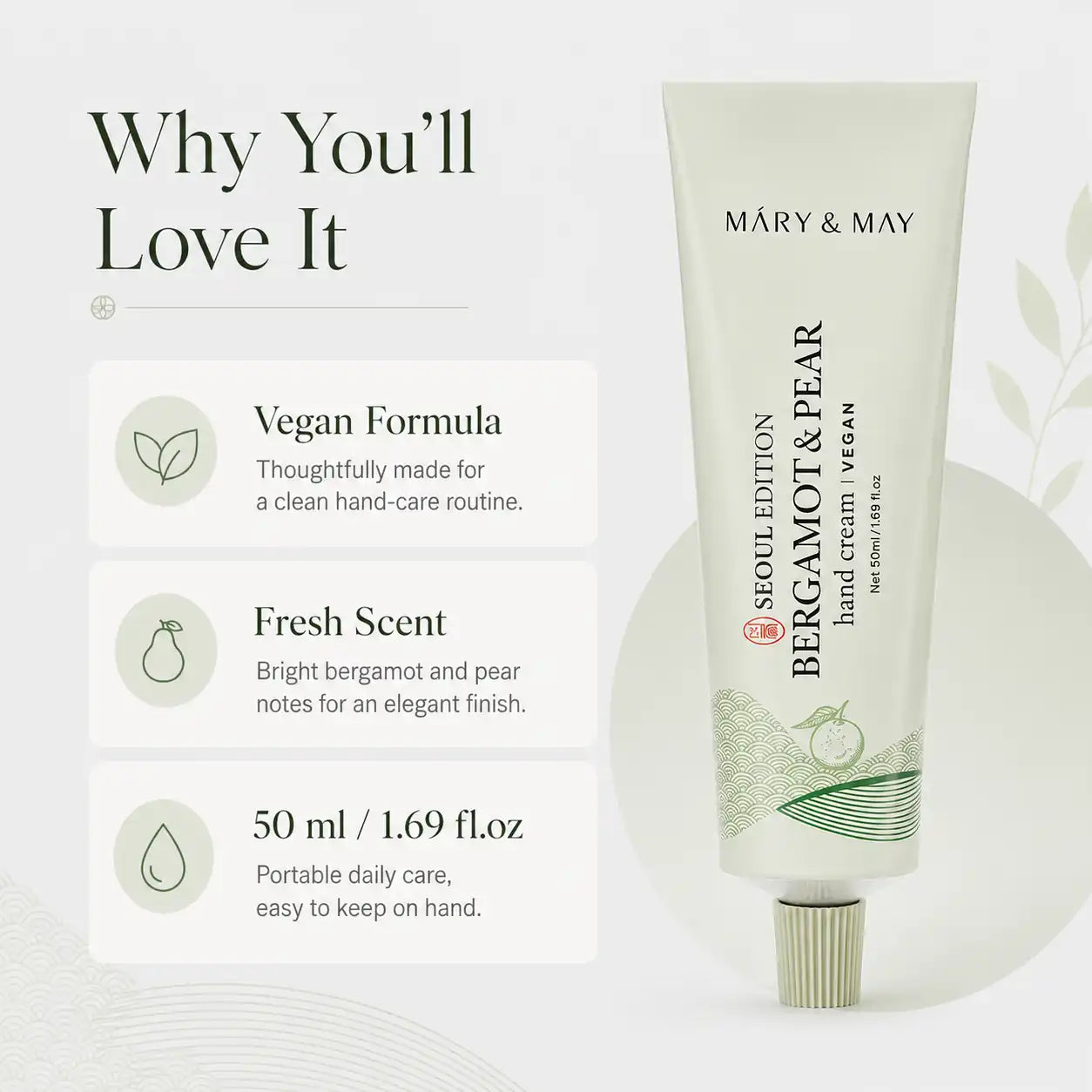 Mary&May Seoul Edition Bergamot & Pear Hand Cream 50ml