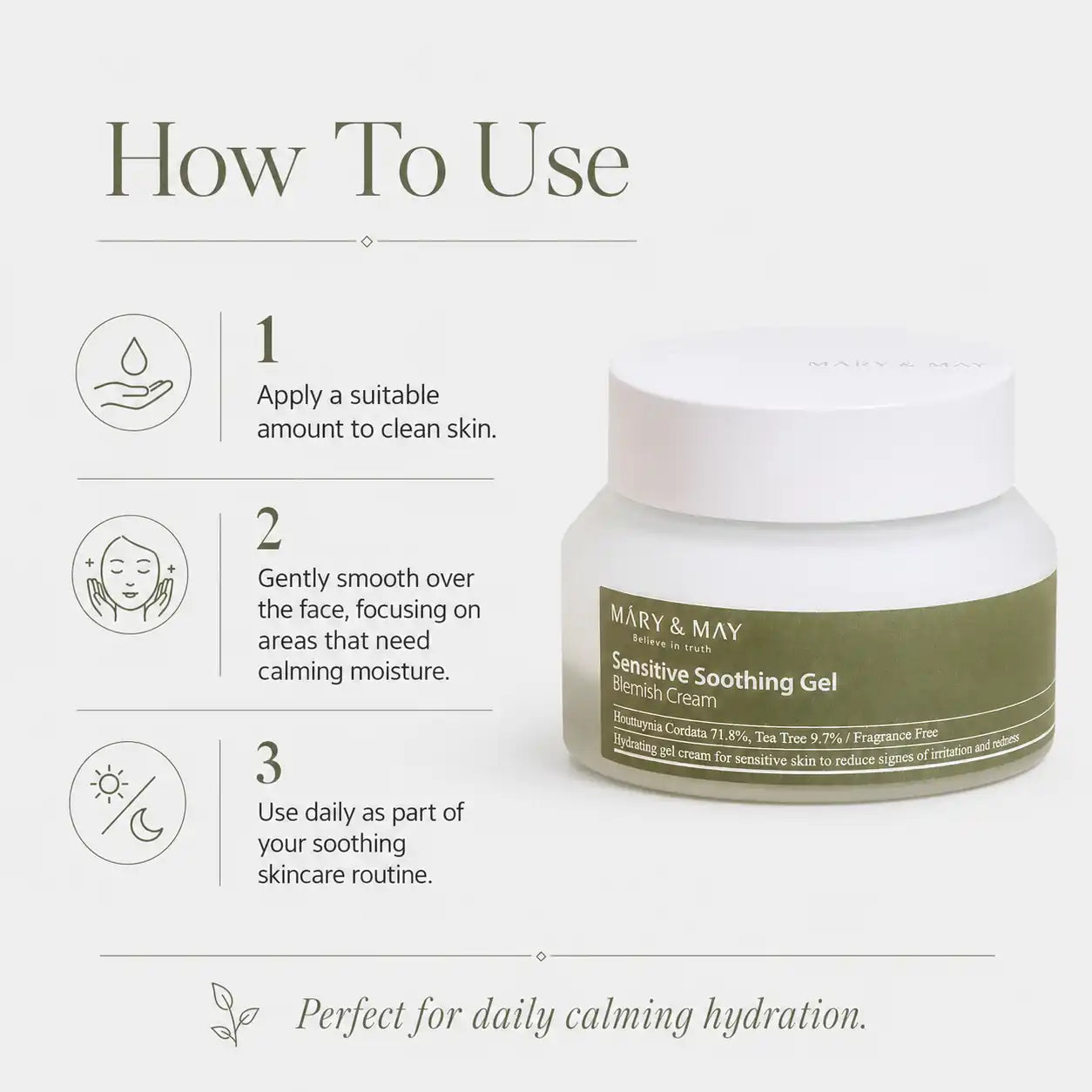 Mary&May Sensitive Soothing Gel Cream 70g