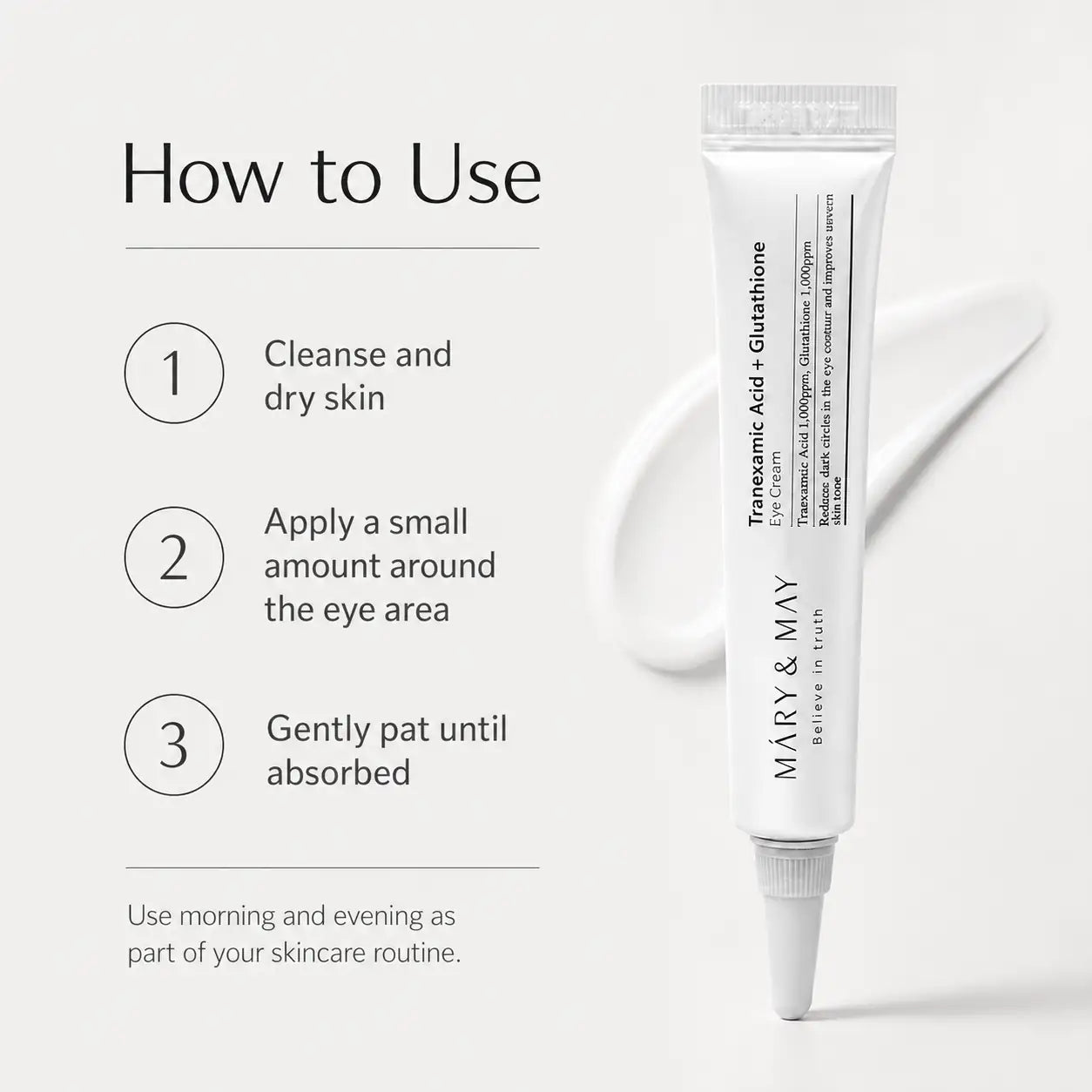 Mary&May Tranexamic Acid+Glutathione Eye Cream Miniature 12g