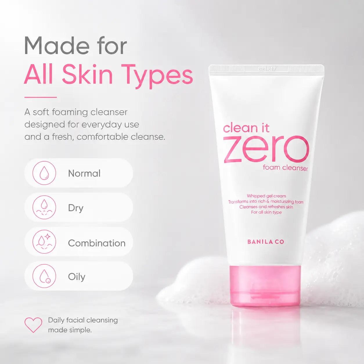 Banila Co Clean It Zero Foam Cleanser 150ml