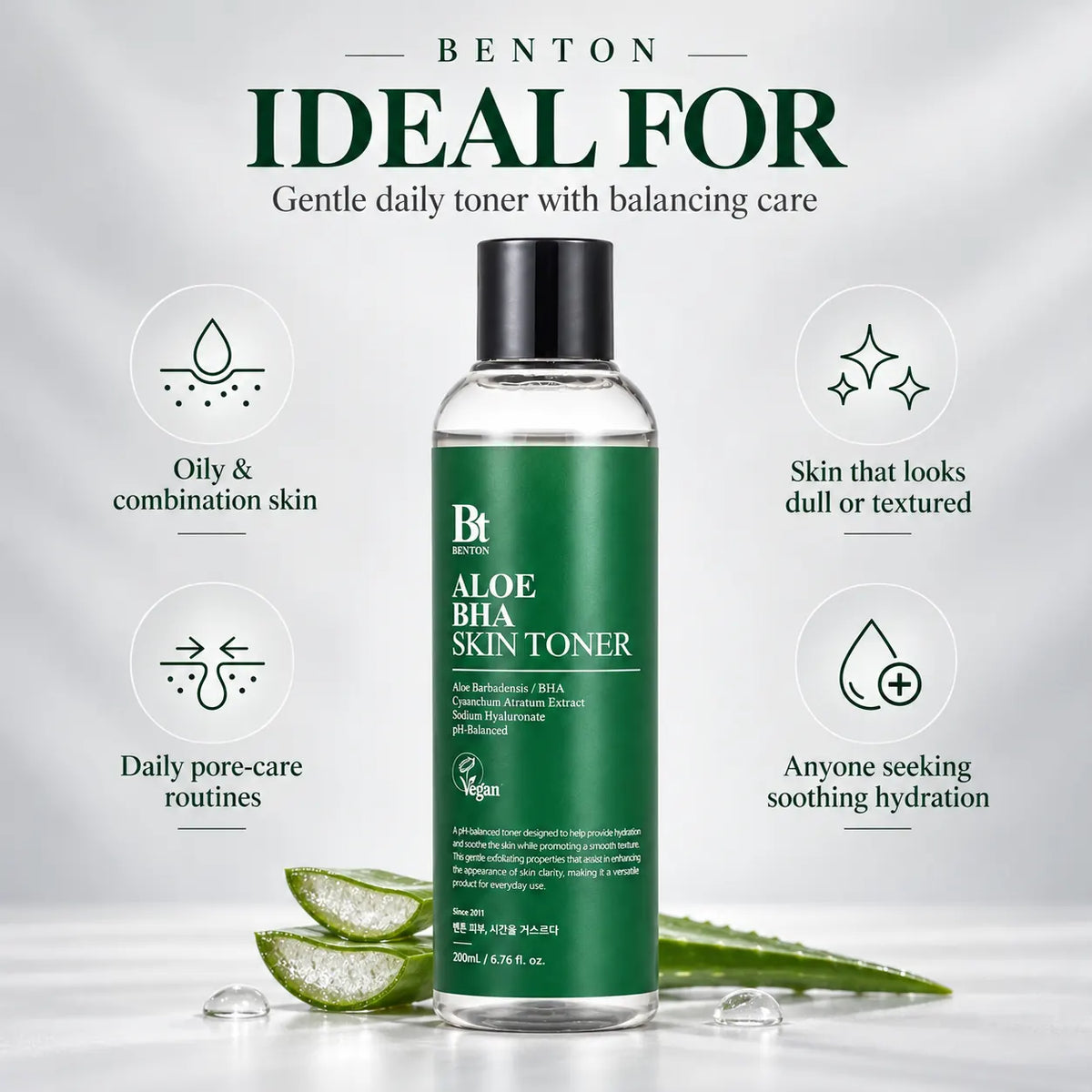 Benton Aloe BHA Skin Toner 200ml