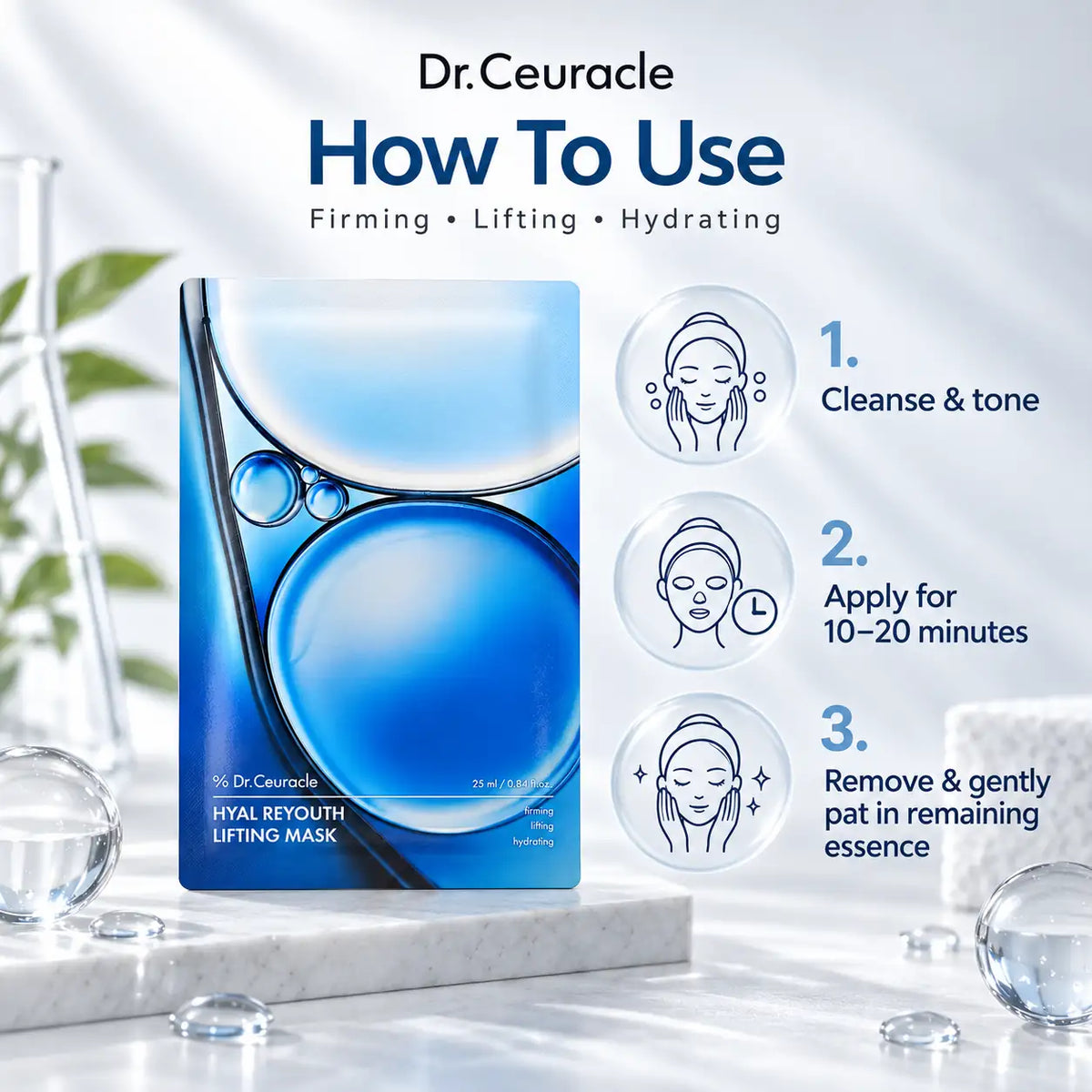 Dr. Ceuracle Hyal Reyouth Lifting Mask 25ml X 10pcs 25ml 10pcs