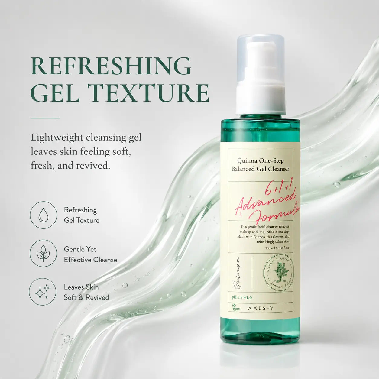 AXIS-Y Quinoa One Step Balanced Gel Cleanser 180ml