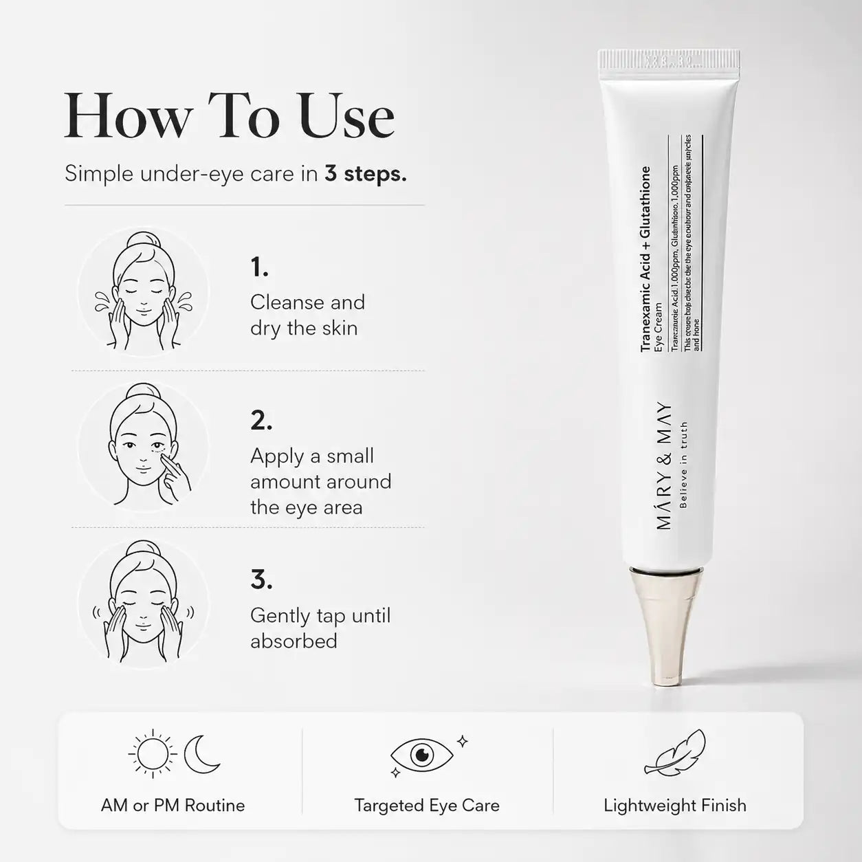 Mary&May Tranexamic Acid+Glutathione Eye Cream 30g