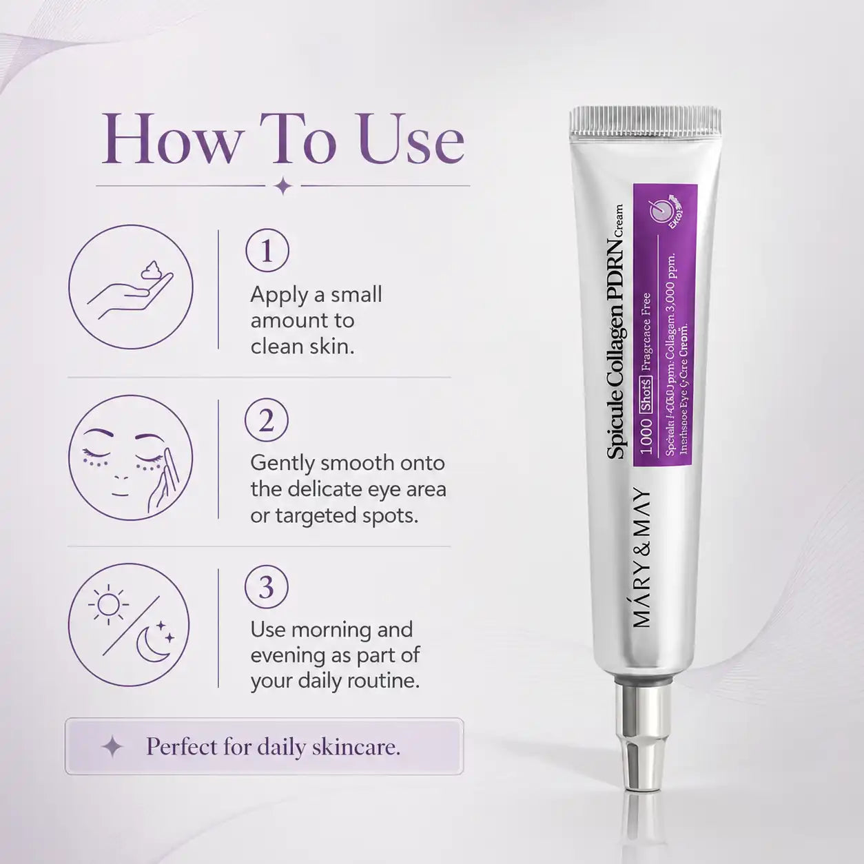 Mary&May Spicule Collagen PDRN Cream 15g