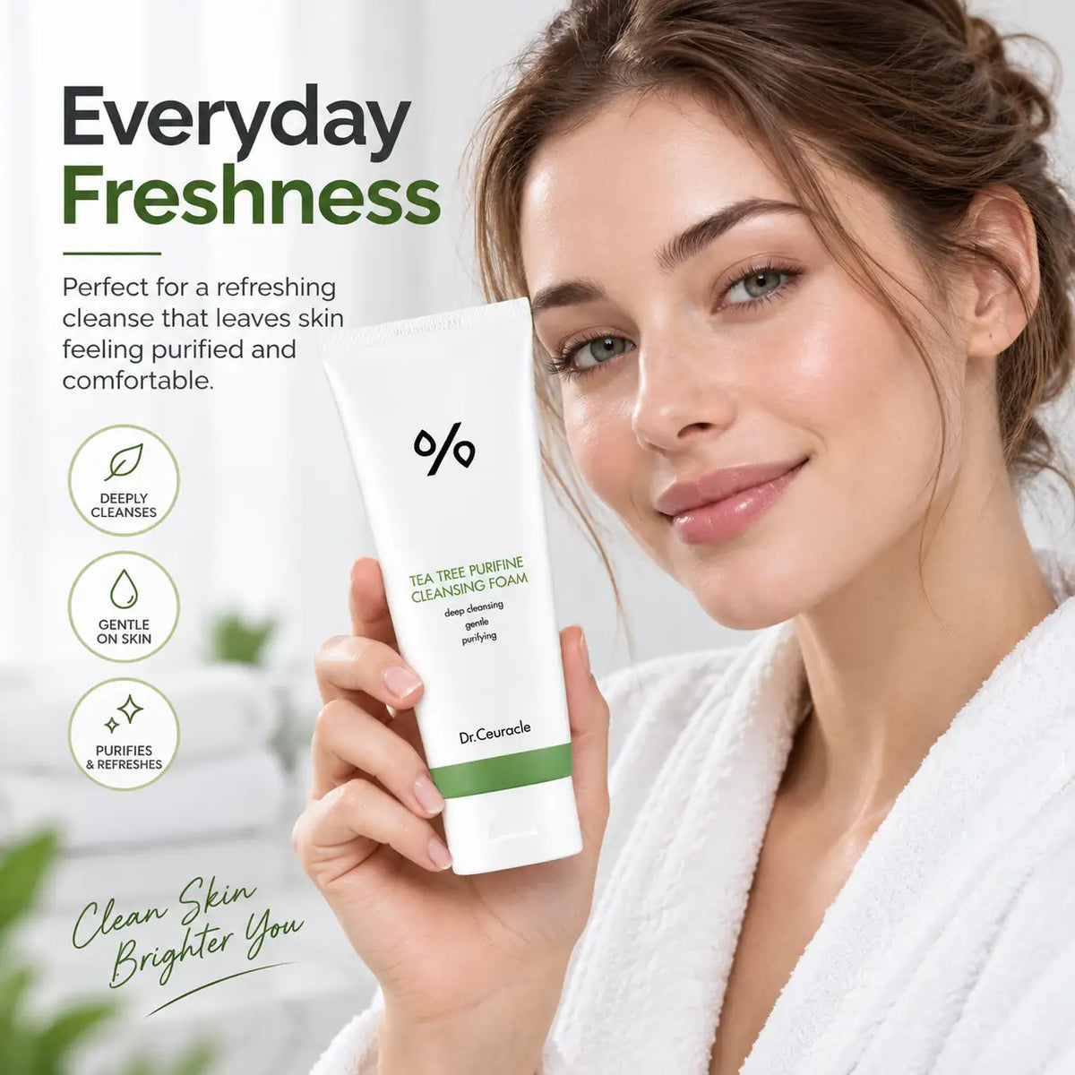 Dr. Ceuracle Tea Tree Purifine 30 Cleansing Foam 150g