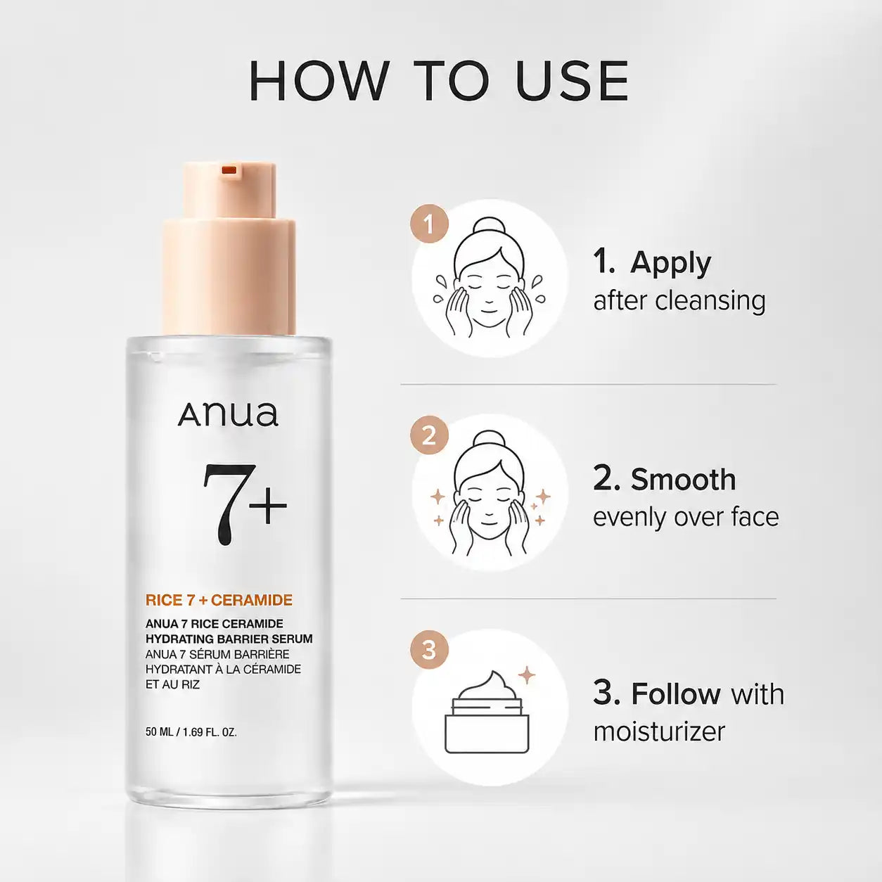 ANUA 7 Rice Ceramide Hydrating Barrier Serum 50ml