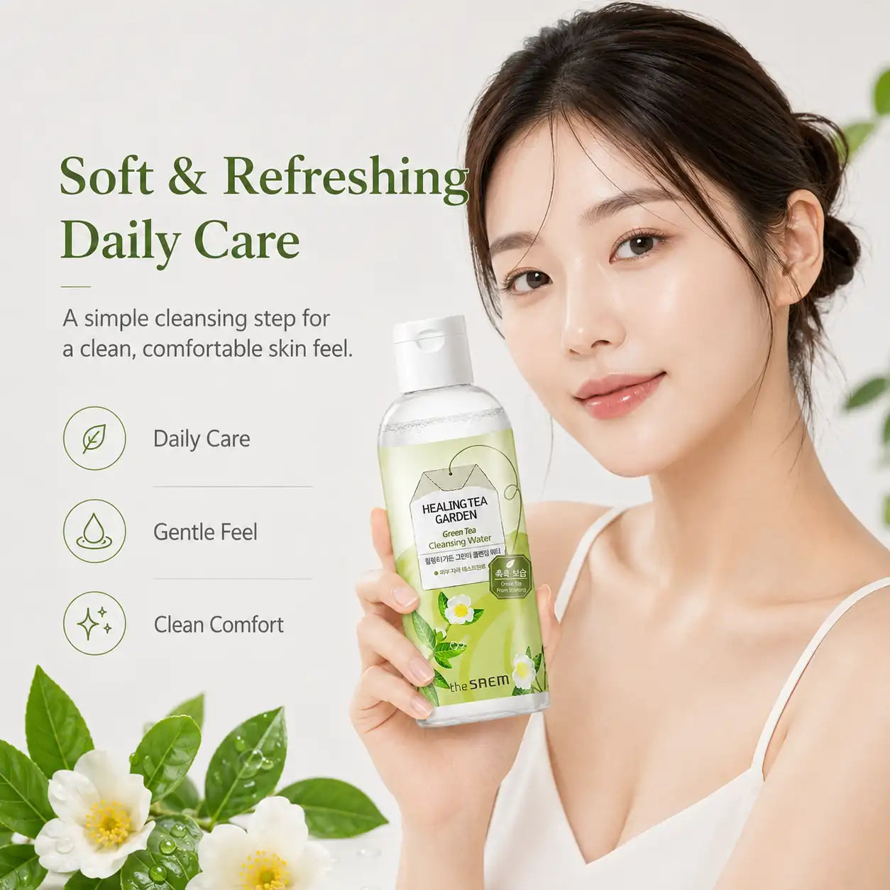 The Saem Healing Tea Garden Green Tea Cleansing Water 300ml