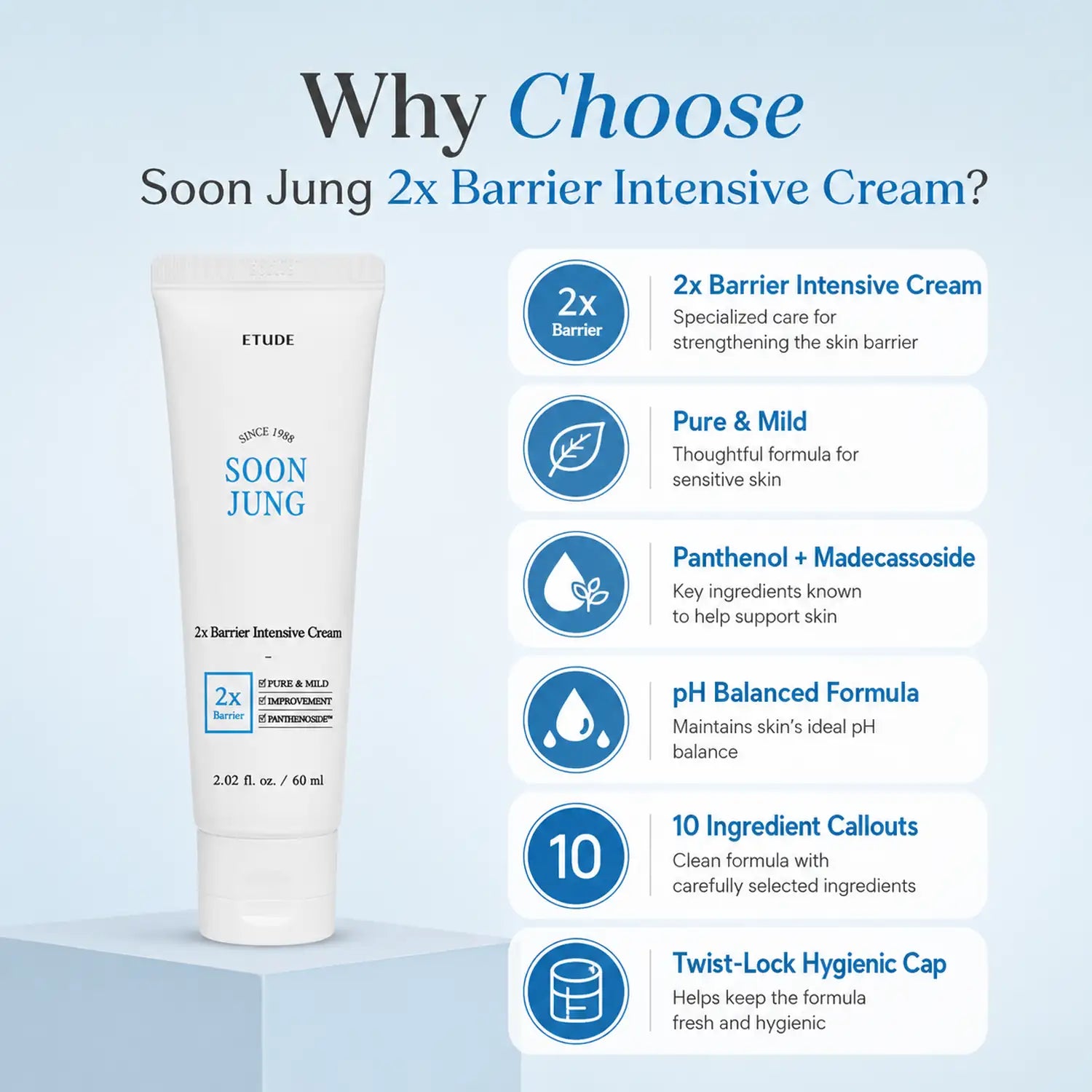 ETUDE SoonJung 2x Barrier Intensive Cream 60ml