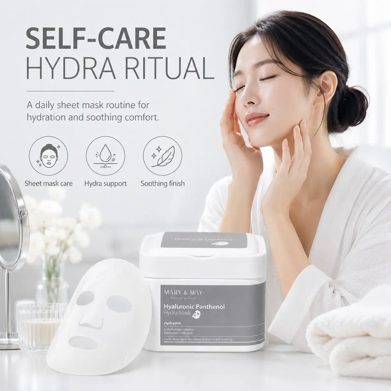 Mary&May Hyaluronic Panthenol Hydra Mask 400g 30EA 30EA 400g