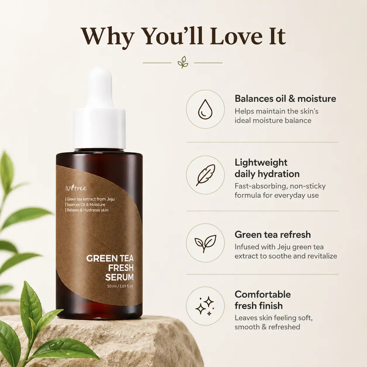 Isntree Green Tea Fresh Serum 50ml