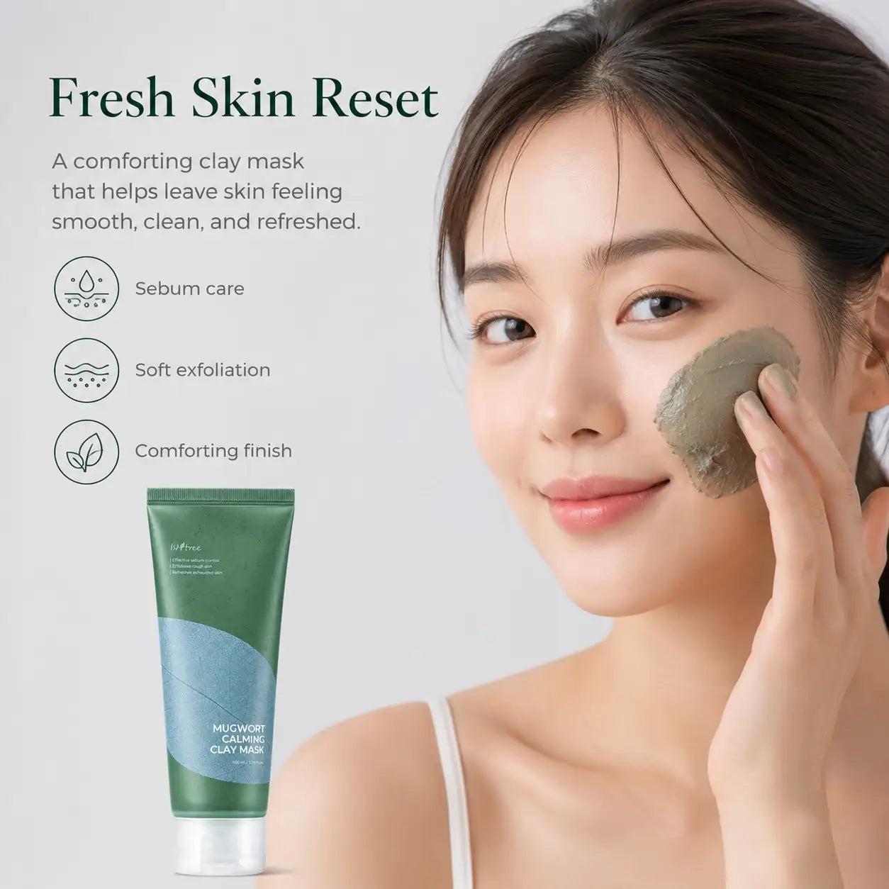 Isntree Mugwort Calming Clay Mask 100ml