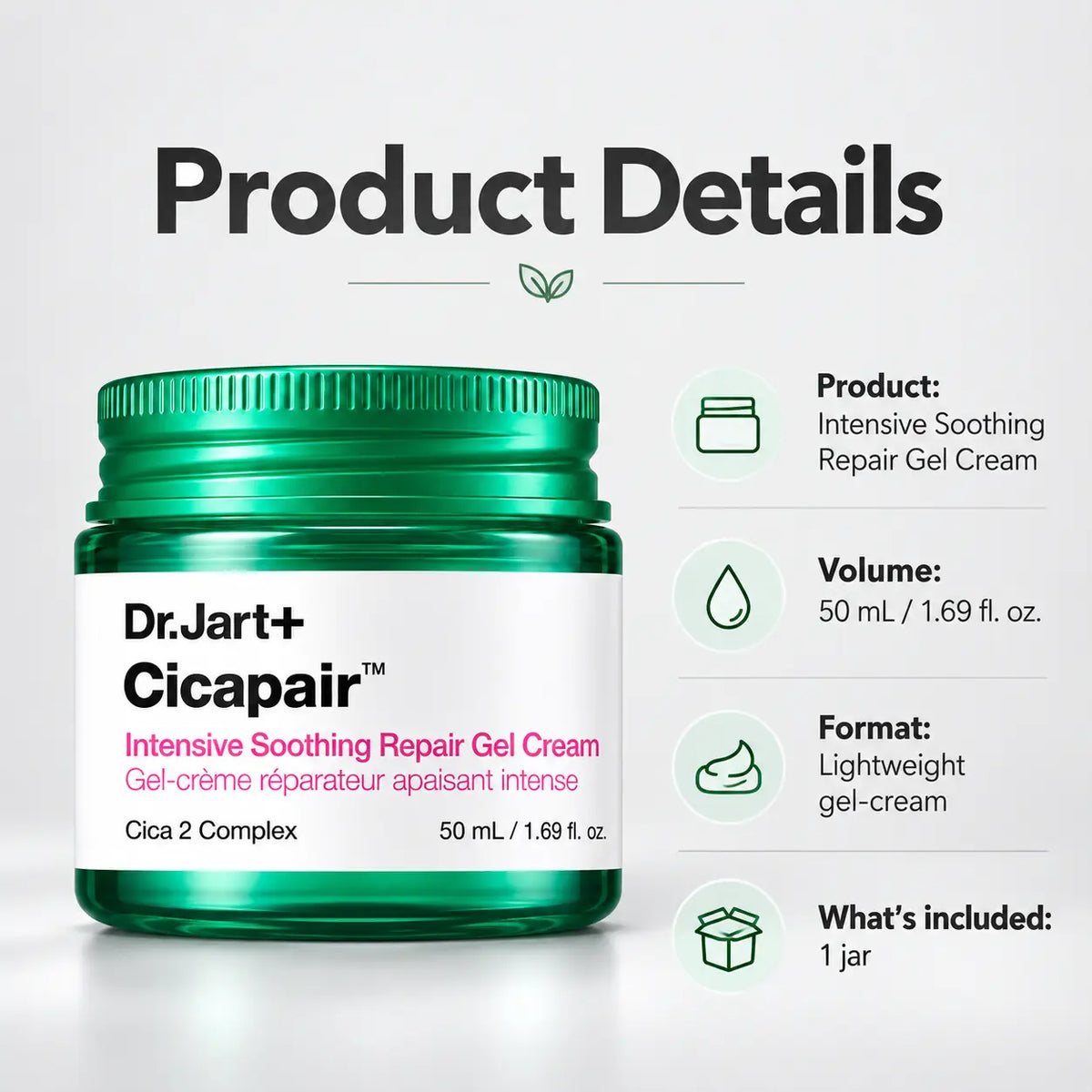 Dr. Jart+ Cicapair Intensive Soothing Repair Gel Cream 50ml