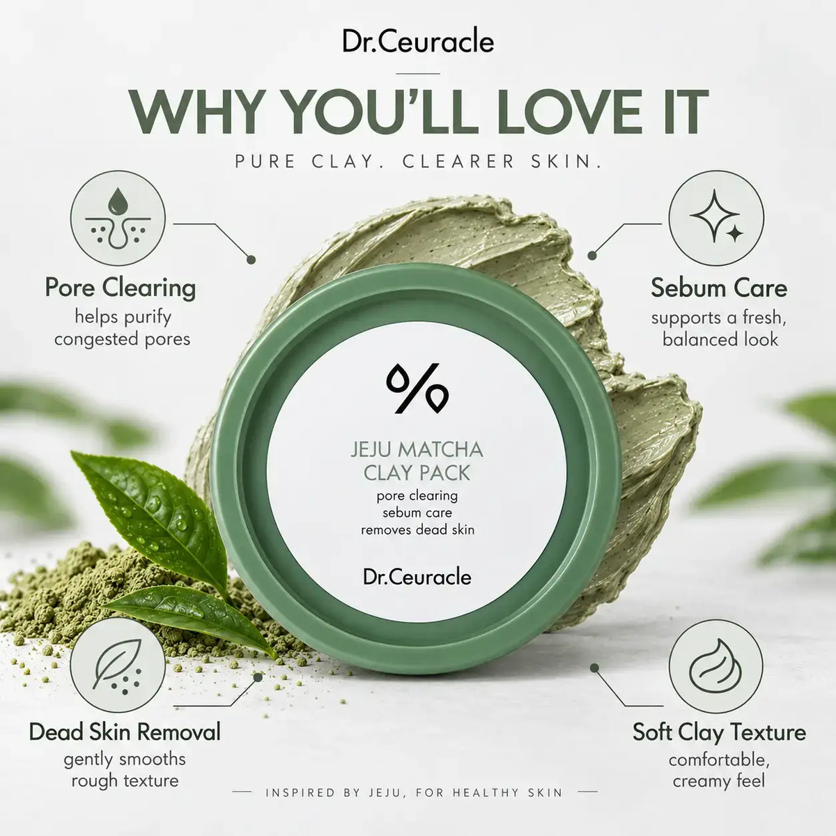 Dr. Ceuracle Jeju Matcha Clay Pack 115g