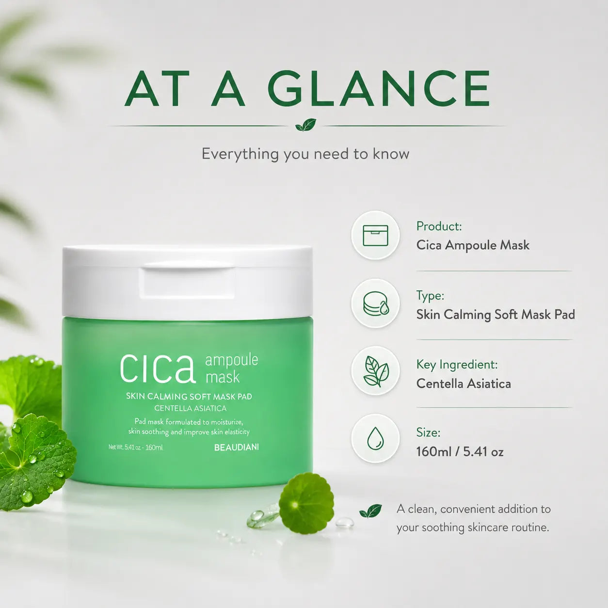 BEAUDIANI Cica Ampoule Mask 100ea