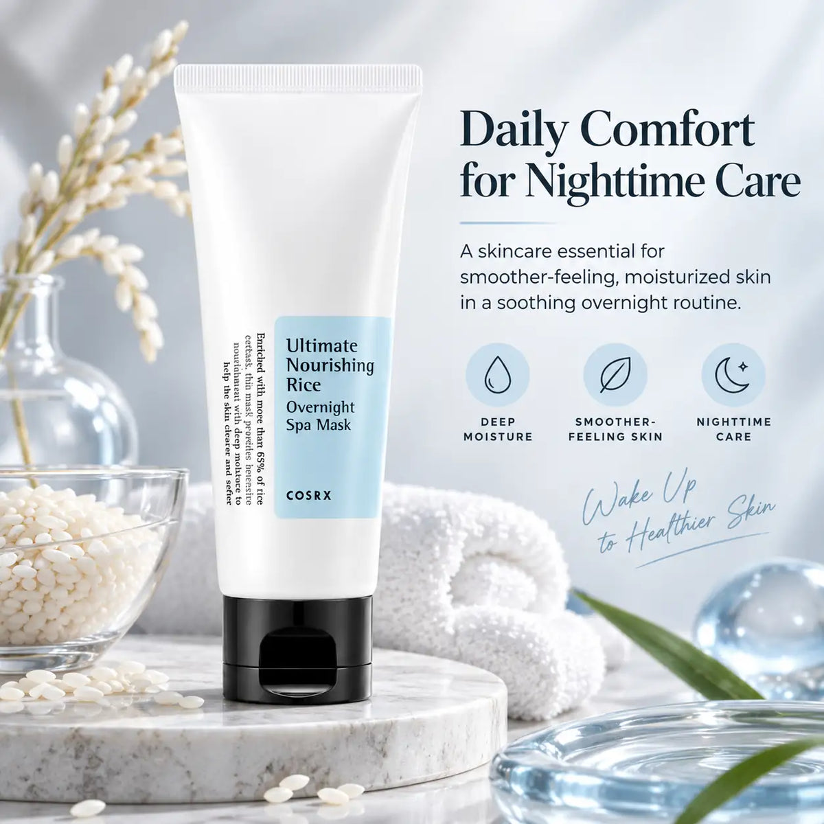 COSRX Ultimate Nourishing Rice Overnight Spa Mask 60ml
