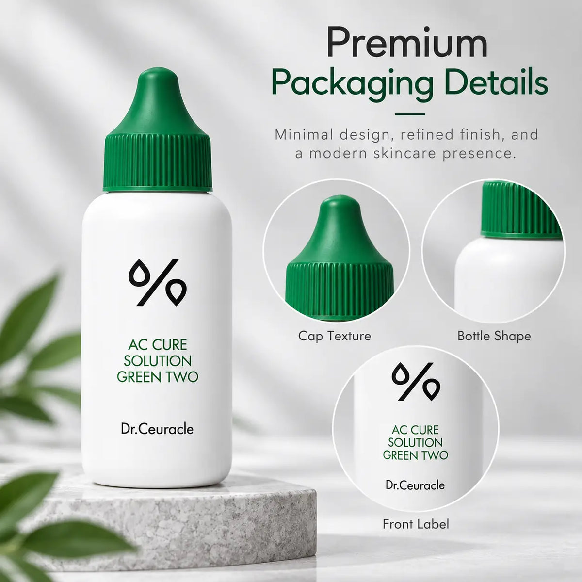 Dr. Ceuracle AC helps care for Solution Green Two 50ml